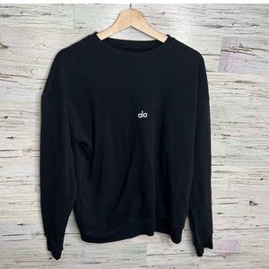 Alo black womans crewneck